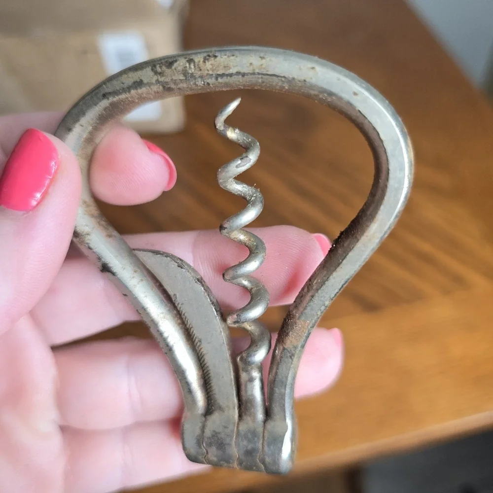 Henckels Pocket Folding Bow Corkscrew Bottle Opener Foil Cutter 1800s RARE